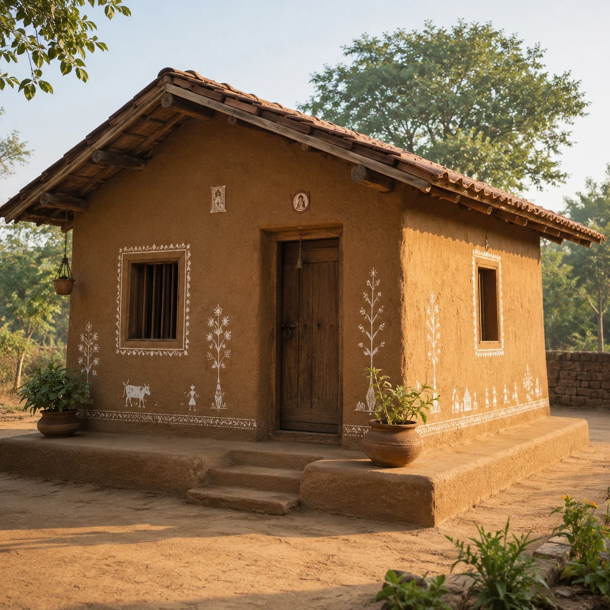 Cow Dung House Construction Services — Gau Shruti