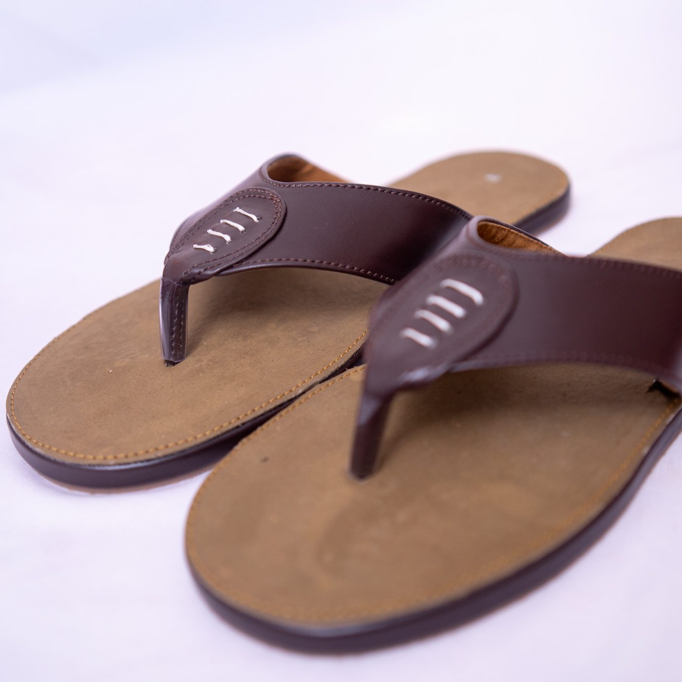 Classic Brown Ring Slippers for Women