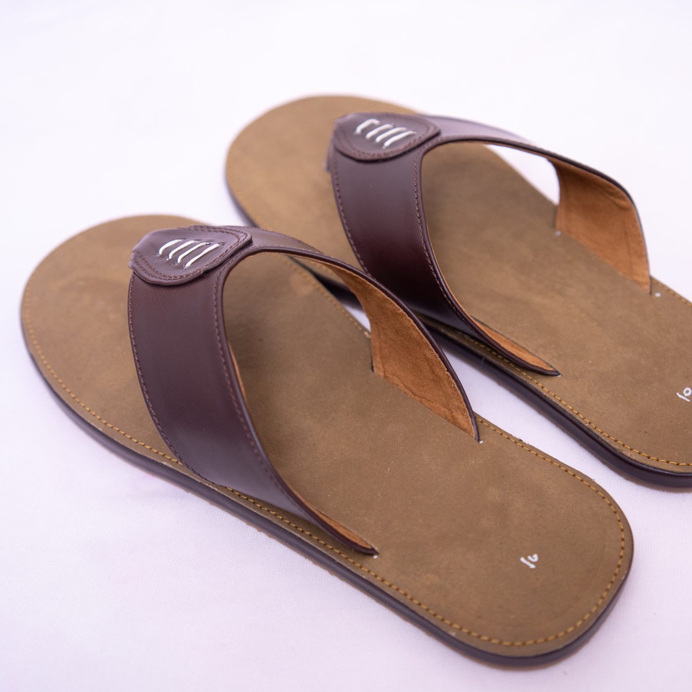 Classic Brown Ring Slippers for Women