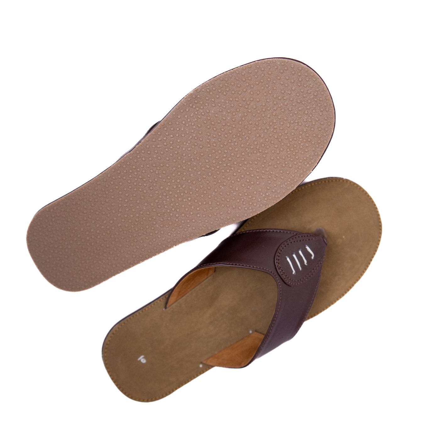 Classic Brown Ring Slippers for Women