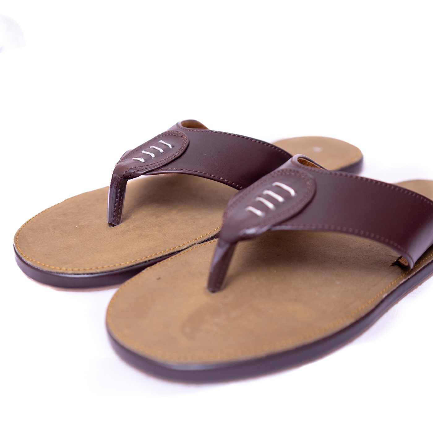 Classic Brown Ring Slippers for Women