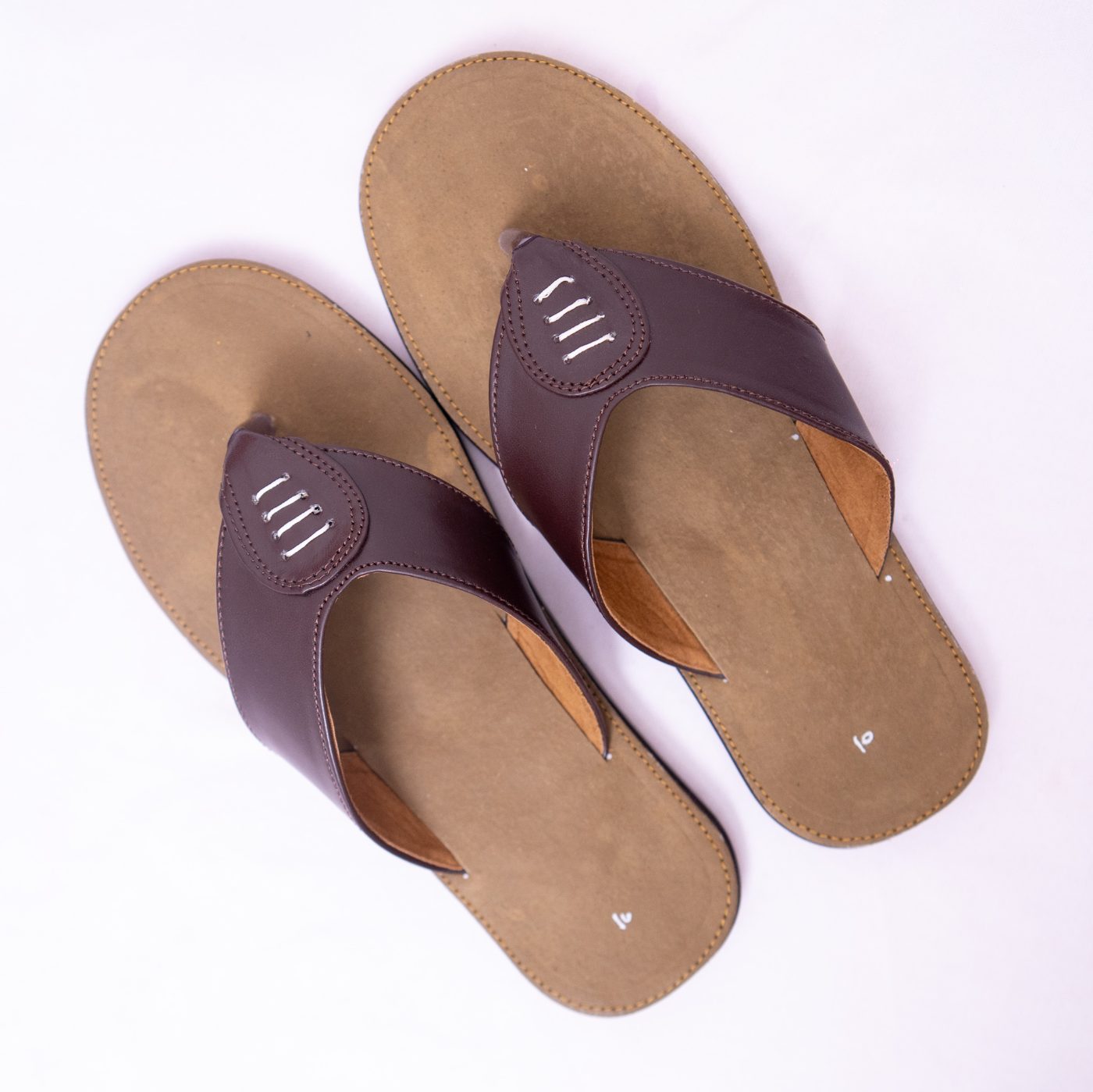 Classic Brown Ring Slippers for Women